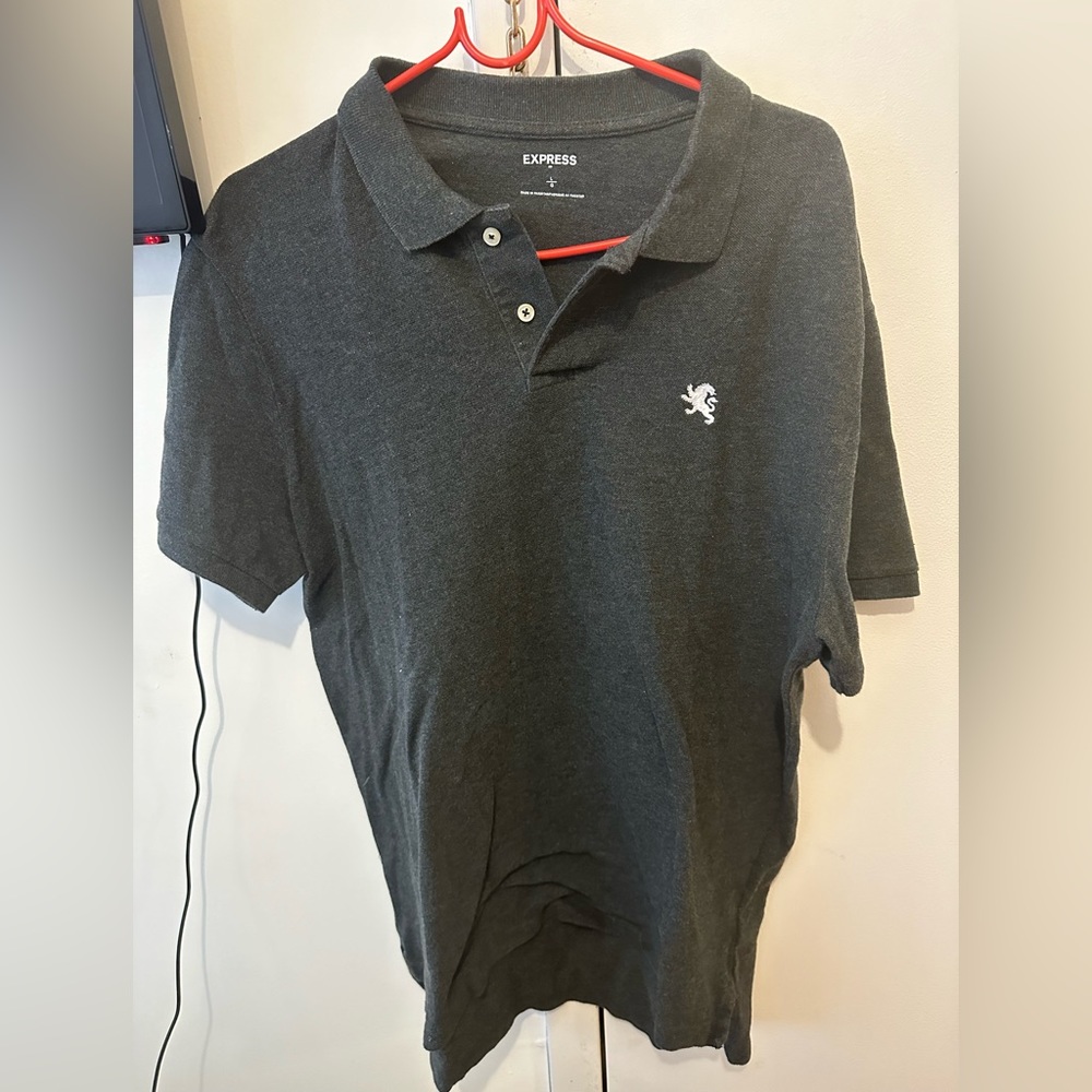 Mens Express Gray Polo